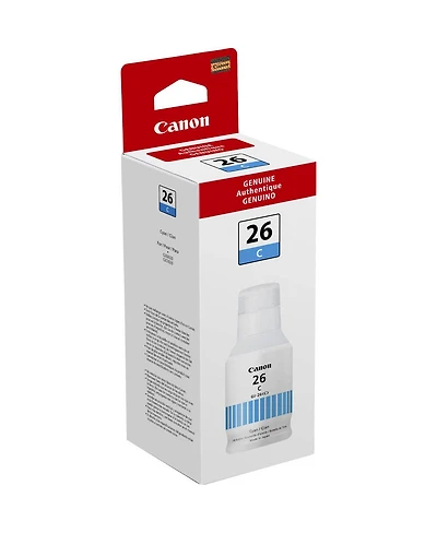 Canon Gi-26 Pigment Cyan Ink Bottle for Gx6020, GX7020, GX6021, GX7021, GX5020 Maxify GX Series Wireless MegaTank All-In-One Inkjet Printer