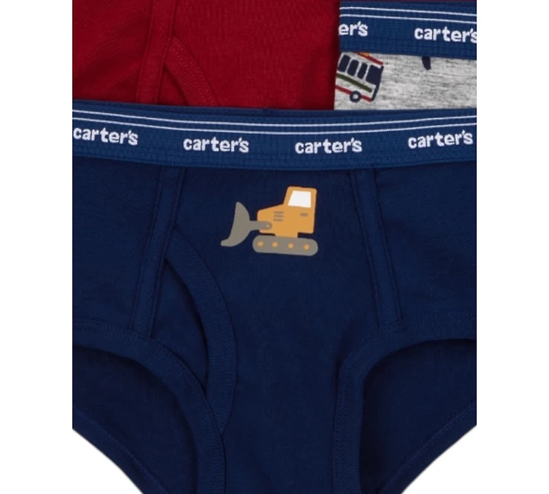 Carter's Little and Big Boys 7-Pack Construction-Themed Boxer Briefs