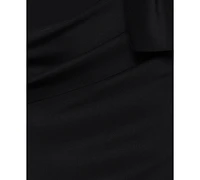 Betsy & Adam Petite Sleeveless Ruffle Detail Dress