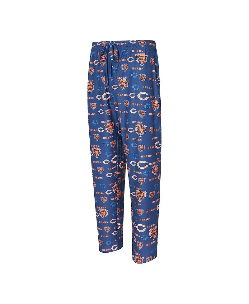 Concepts Sport Men's Navy Chicago Bears Mosaic All Over Print Pants