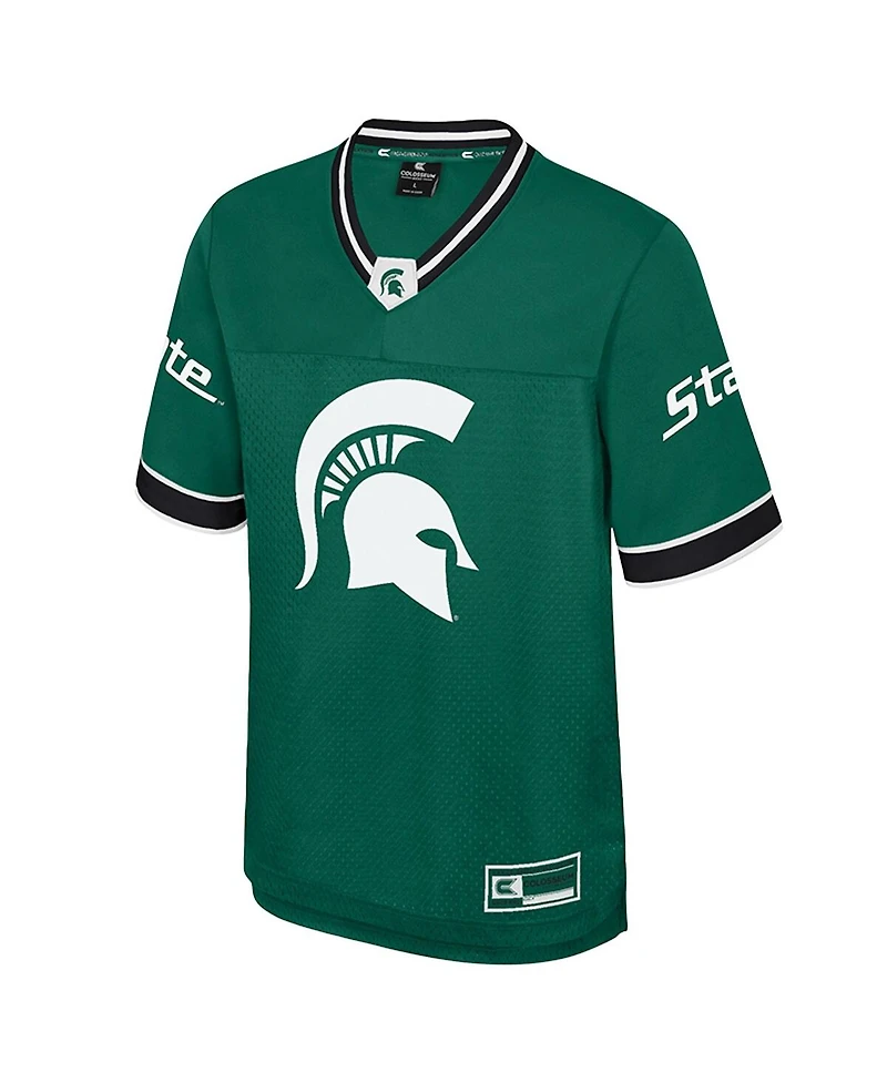 Colosseum Men's Green Michigan State Spartans Nothing But The Hits Football Jersey