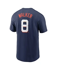 Nike Men's Christian Walker Navy Houston Astros 2025 City Connect Fuse Name Number T-Shirt