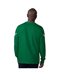 Starter Men's Kelly Green Philadelphia Eagles Extreme Clutch Hit Vintage Logo Long Sleeve T-Shirt