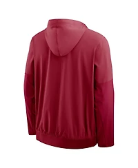 Nike Men's Crimson Oklahoma Sooners Anorak Half-Zip Hoodie Jacket