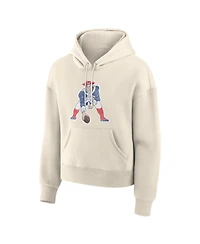 Fanatics Women's Cream New England Patriots Dove Legacy Pullover Hoodie