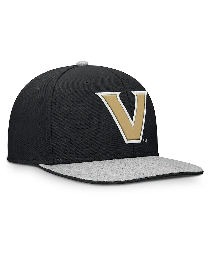 Fanatics Men's Black Vanderbilt Commodores Loden Snapback Hat