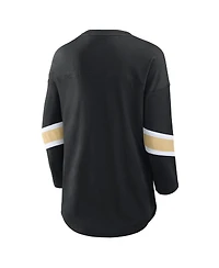 Fanatics Women's Black New Orleans Saints Redzone 3/4-Sleeve T-Shirt