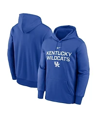 Nike Men's Royal Kentucky Wildcats Team Stacked Performance Pullover Hoodie