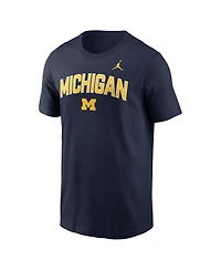 Jordan Men's Navy Michigan Wolverines Primetime Arch Stack T-Shirt