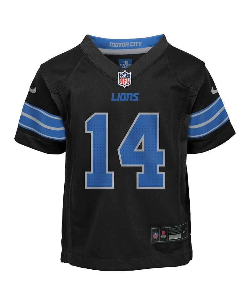 Nike Preschool Amon-Ra St. Brown Black Detroit Lions Alternate Player Game Jersey