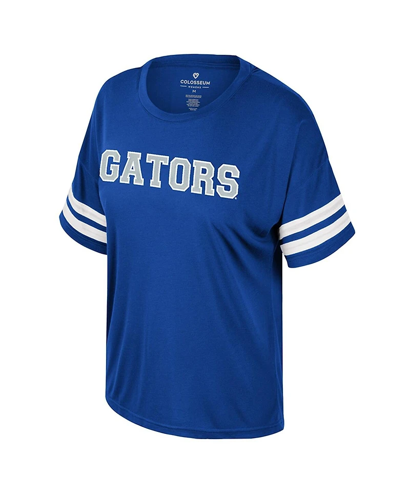 Colosseum Women's Royal Florida Gators Treasure Oversized Sequin T-Shirt