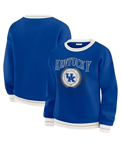 Wear by Erin Andrews Women's Royal Kentucky Wildcats Seal Sweatshirt