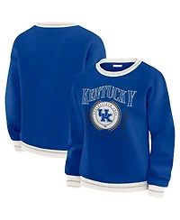 Wear by Erin Andrews Women's Royal Kentucky Wildcats Seal Sweatshirt