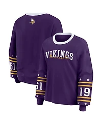 Wear by Erin Andrews Women's Purple Minnesota Vikings Sport Long-Sleeve T-Shirt