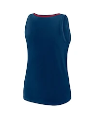 Logo Athletic Women's Navy Houston Texans Stellar Win V-Neck Tank Top