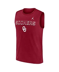 Jordan Men's Crimson Oklahoma Sooners Primetime Tricode Legend Dri-fit Tank Top
