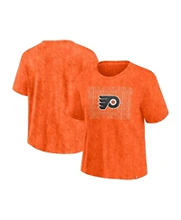 Fanatics Women's Orange Philadelphia Flyers Faded Wash T-Shirt