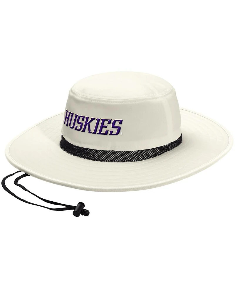 Adidas Men's and Women's Cream Washington Huskies Wide Brim Boonie Bucket Hat