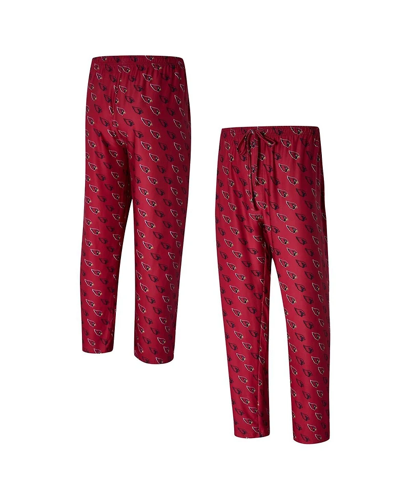Concepts Sport Men's Cardinal Arizona Cardinals Record Allover Print Knit Pants