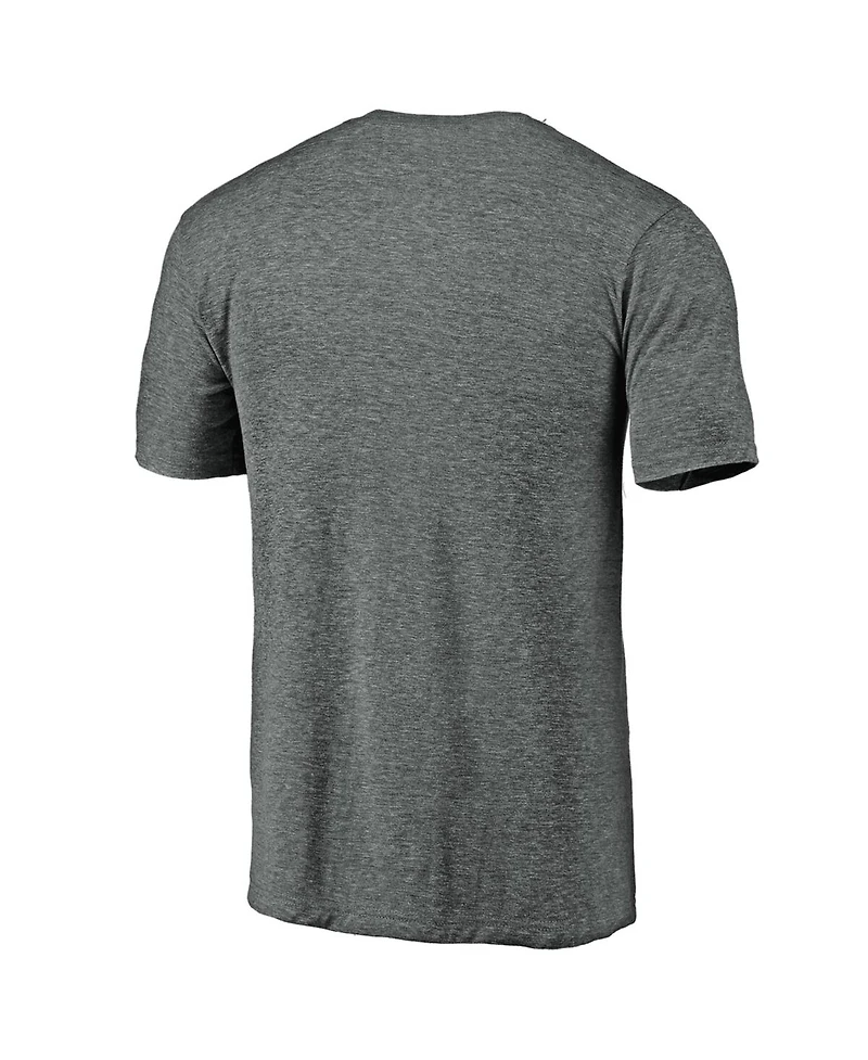 Fanatics Mto Label Men's Heather Gray Oklahoma Sooners Arched City Tri-Blend T-Shirt
