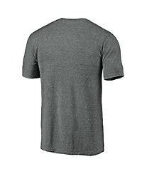 Fanatics Mto Label Men's Heather Gray Oklahoma Sooners Arched City Tri-Blend T-Shirt