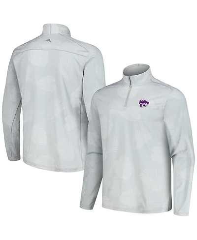 Tommy Bahama Men's Gray Kansas State Wildcats Delray Frond IslandZone Half-Zip Jacket