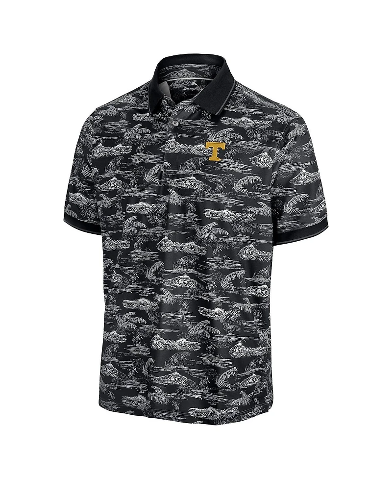 Tommy Bahama Men's Black Tennessee Volunteers Sport Bay View IslandZone Polo Shirt