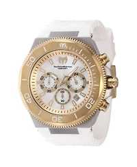 Technomarine Men's Tm-222077 Manta Quartz Chronograph Gold, White