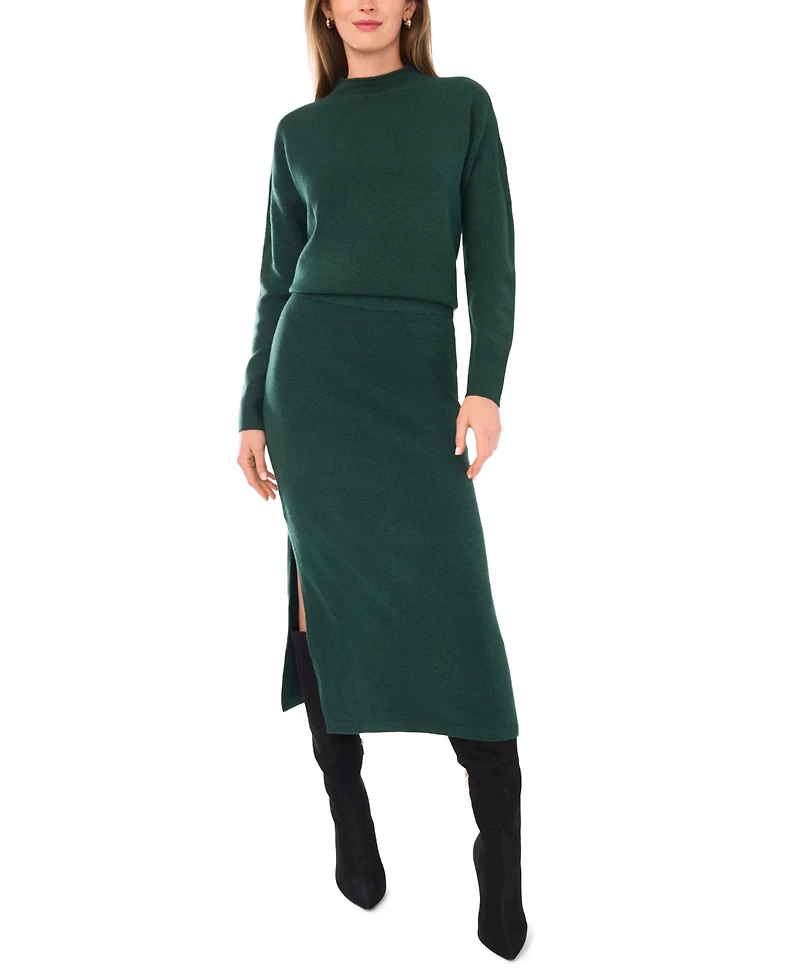 1.state Women's Side Slit Pencil Midi Skirt