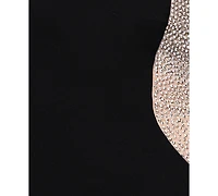 Xscape Plus Beaded Square Neck Maxi Dress