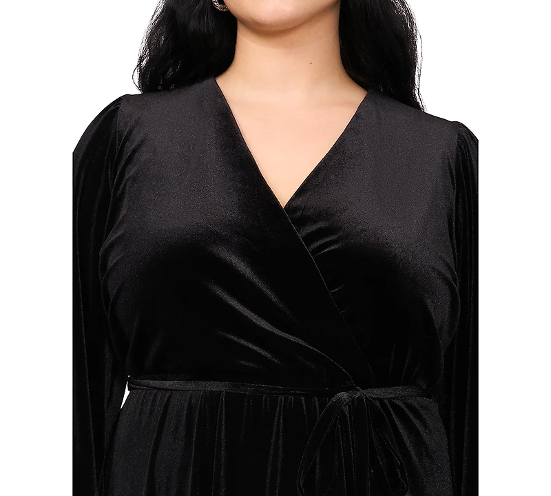 Msk Plus Fit and Flare Maxi Dress