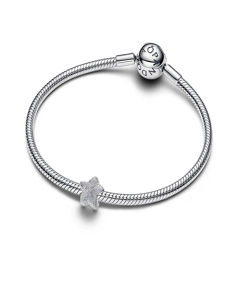 Pandora Sterling Silver Textured Star Mini Charms
