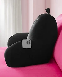 Juicy Couture Backrest Polyester Pillow with Pocket, 30" x 17"