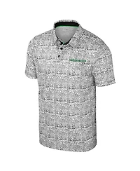 Colosseum Men's Green Oregon Ducks It's Time All Over Print Polo Shirt