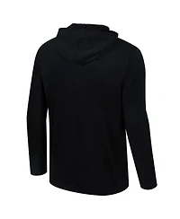 Colosseum Men's Black Louisville Cardinals Color Pop Active Blend 2-Hit Long Sleeve Hooded T-Shirt