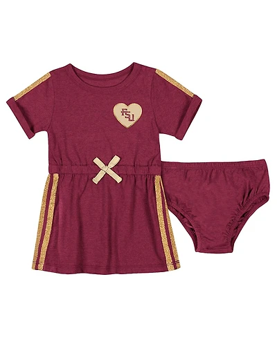 Colosseum Baby Boys and Girls Garnet Florida State Seminoles Xur Dress and Bloomer Set