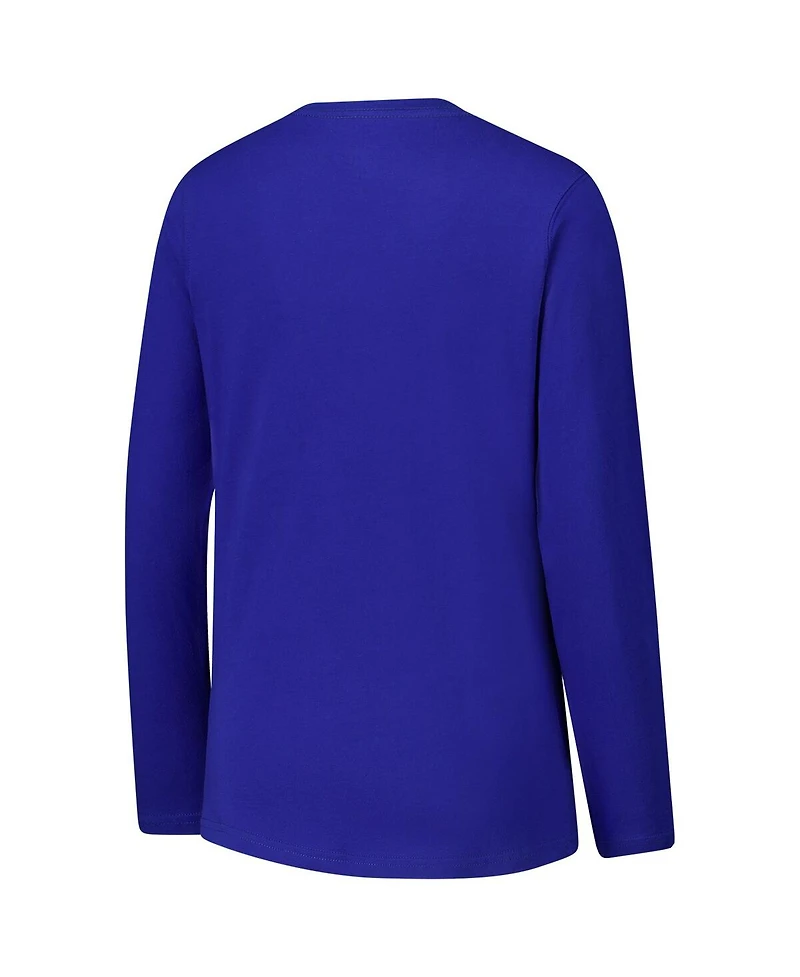 G-iii 4Her by Carl Banks Women's Royal Indianapolis Colts Post Season Long Sleeve V-Neck T-Shirt