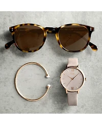 Vincero Women's Gold Eros Mesh Men's Watch with Milanese Mesh Band and Mineral Crystal