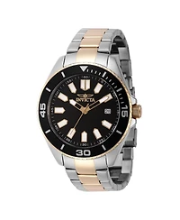 Invicta Men's 46319 Pro Diver Quartz 3 Hand Black Dial Watch