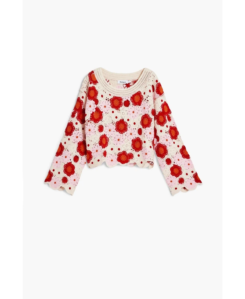 Desigual Women's Multicolor crochet top