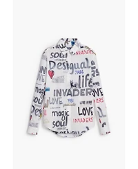Desigual Women's Cotton shirt with letters