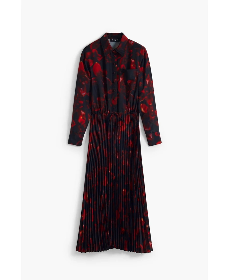 Desigual Women's Pleated shirt dress