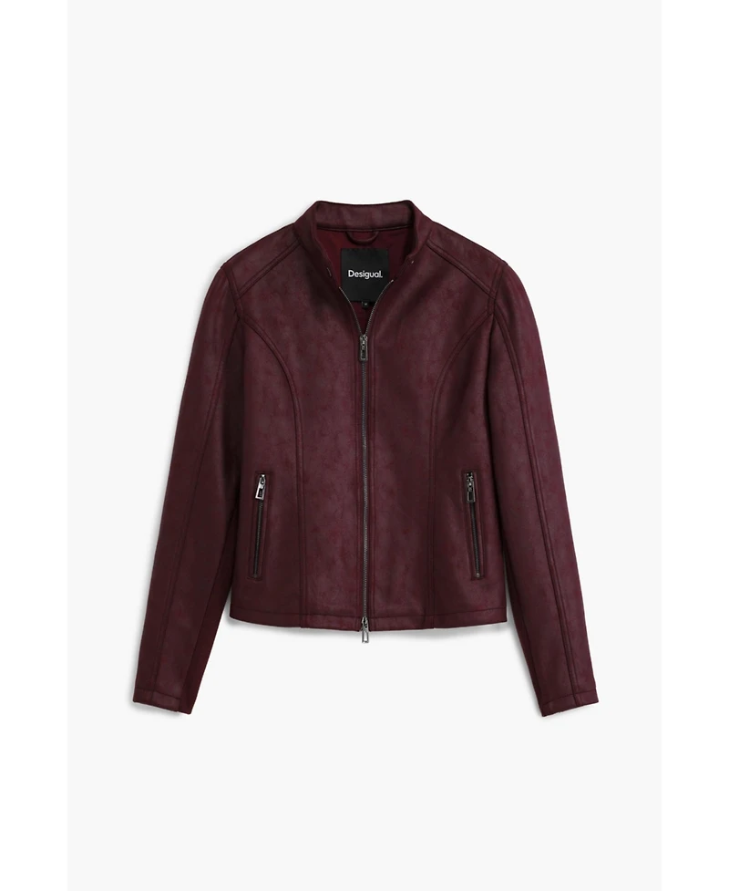 Desigual Women's Combined faux leather jacket