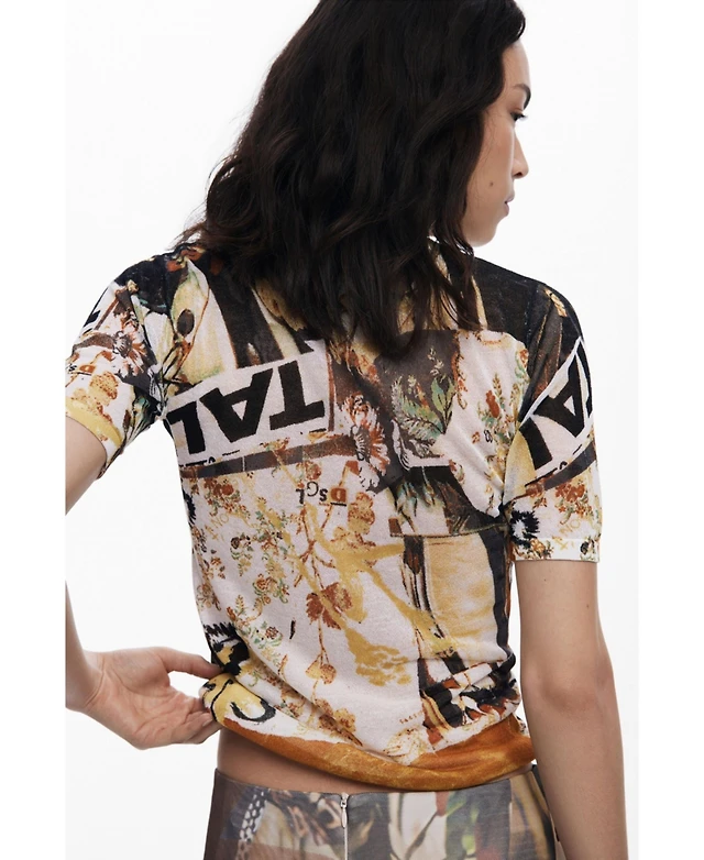 Jersey Desigual Femme - Taille M - Neuf Avec étiquettes - Modèle 9 - Coupe Regular