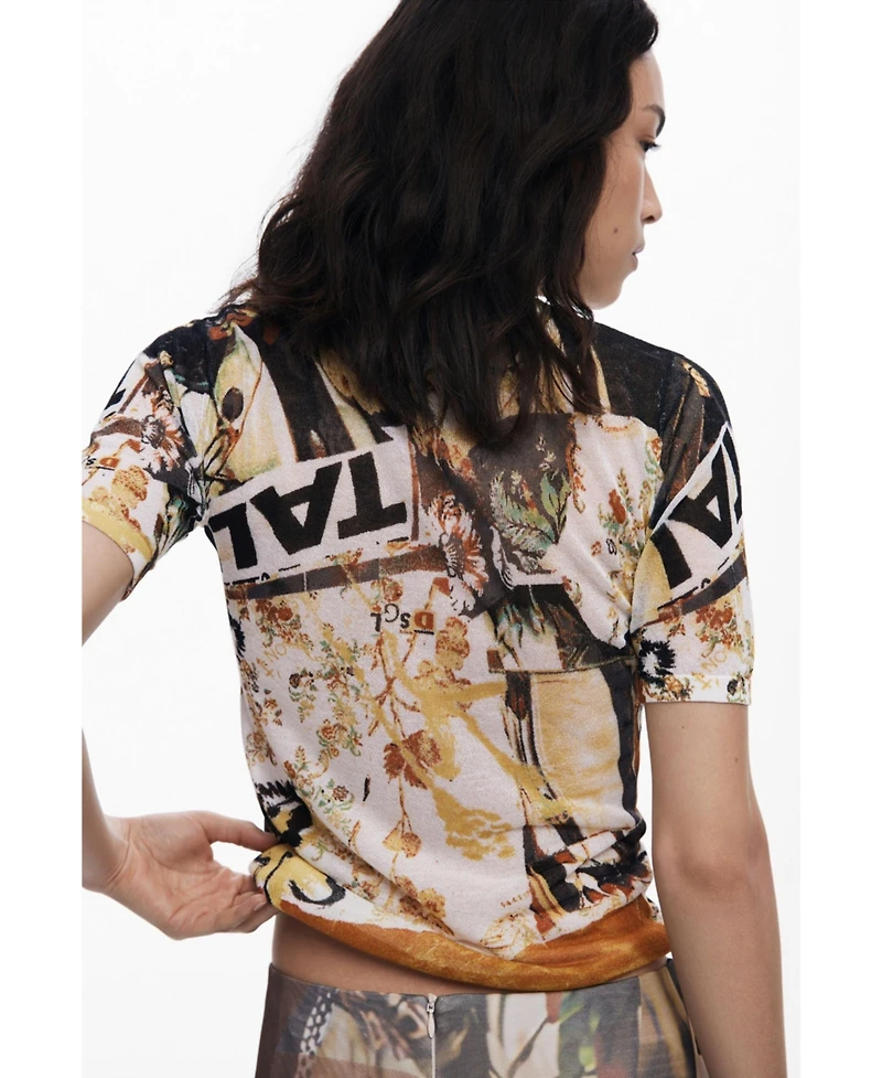 Desigual Women's Collage knit T-shirt
