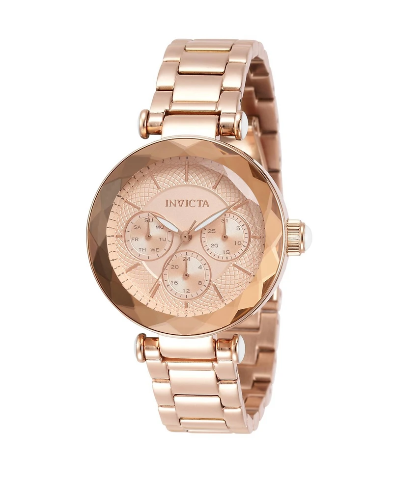 Invicta Women's 31272 Angel Quartz Chronograph Rose Gold Dial Watch