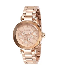 Invicta Women's 31272 Angel Quartz Chronograph Rose Gold Dial Watch