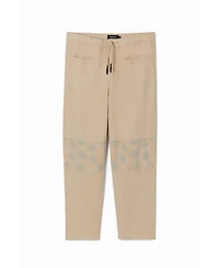 Desigual Men's Trousers with floral details
