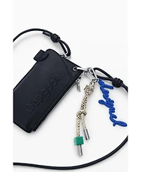 Desigual Women's Mobile holder leather-effect logo