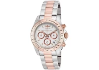 Invicta Men's ILE6932A Speedway Quartz Chronograph Metallic White Dial Watch